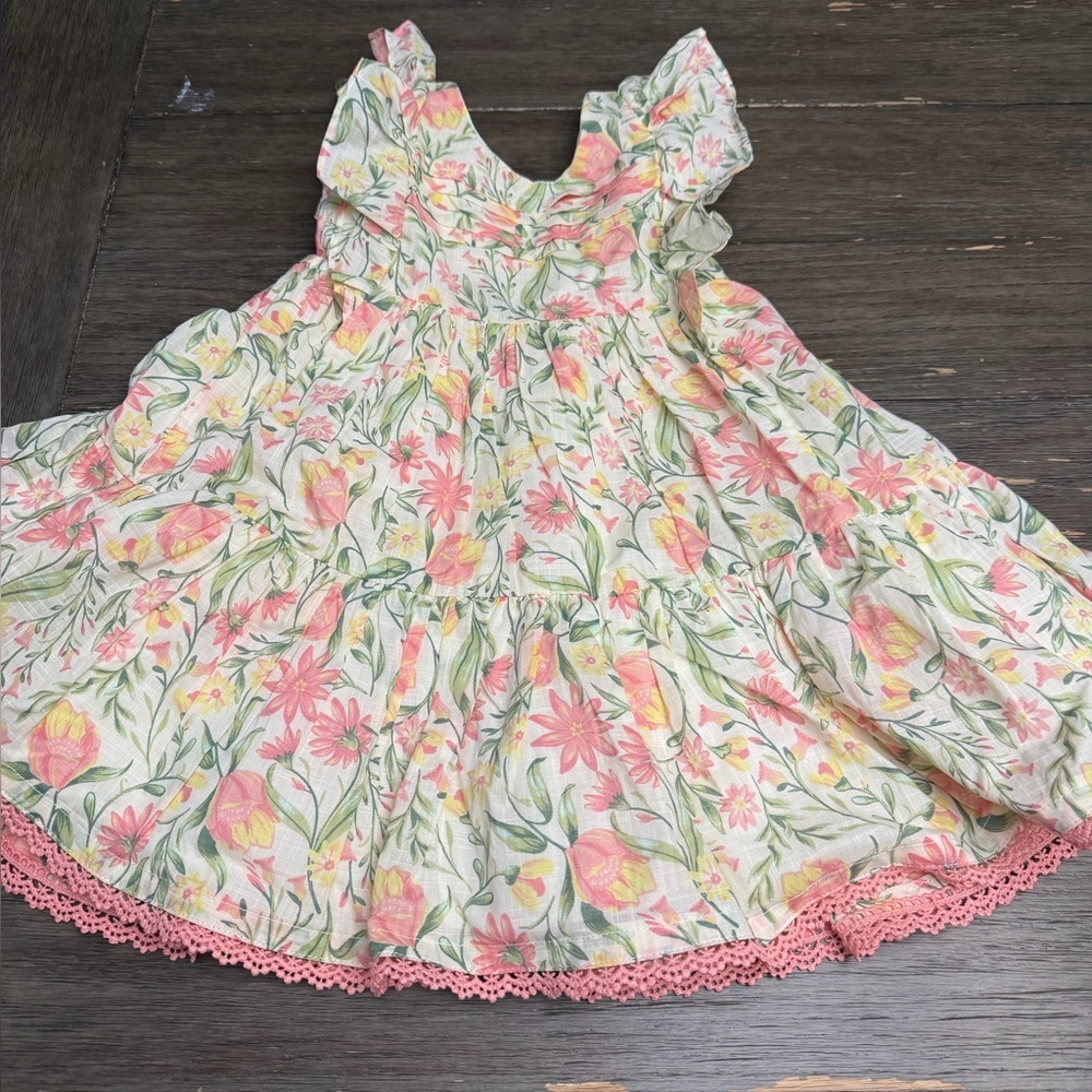 Joie Tiered Lace Floral Sleeveless Cutout Cottage core Prairie 2T